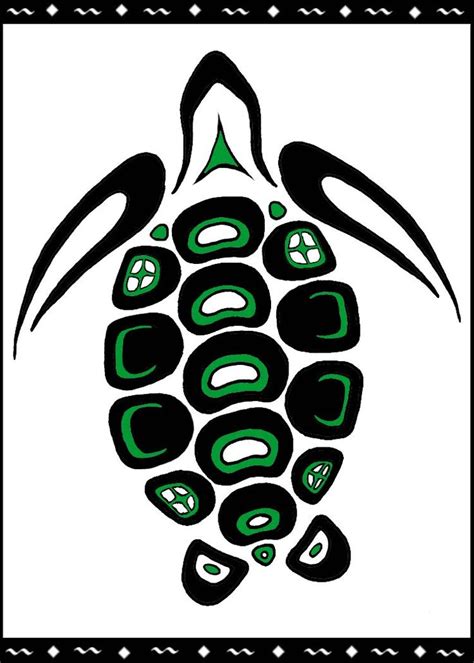 Seaturtletotembylagaz Turtle Art Native Art Pacific Northwest Art