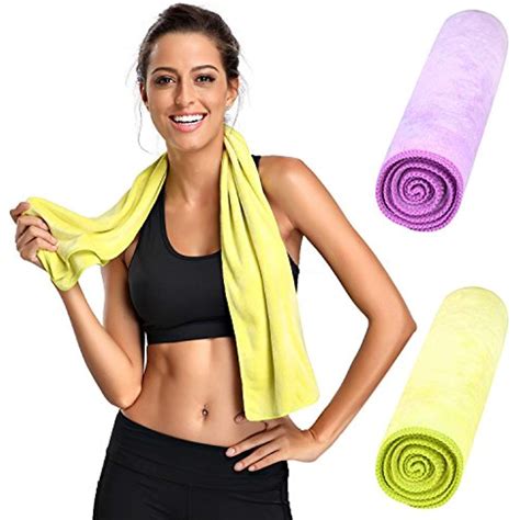 Fanshou Microfiber Sports Towels Absorbent Fast Drying Lightweight Fitness Travel Cooling Gym