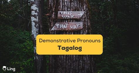1 Best Guide Demonstrative Pronouns In Tagalog Ling App