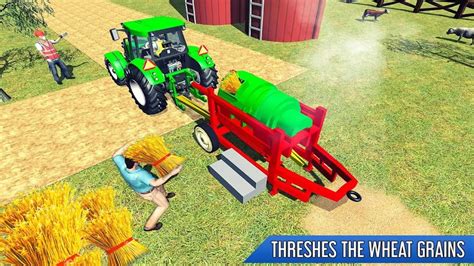 Tractor Thresher Games 3d Farming Games Hd Gameplay Youtube