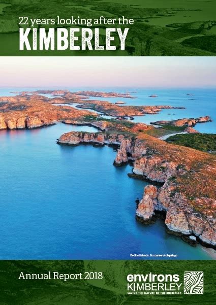 An archive of bp annual reporting publications and presentations, available for you to download. Annual Report - Environs Kimberley
