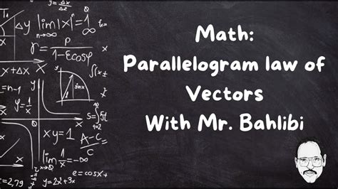 Parallelogram Law Of Vectors Youtube