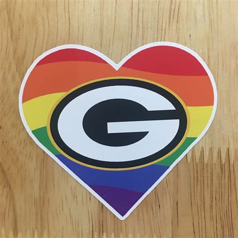 Greenbay Packer Gay Pride Stickers Polrebh