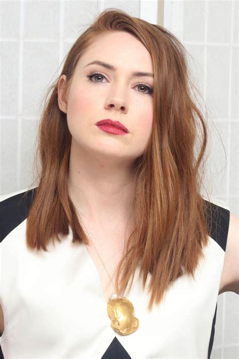 Karen sheila gillan was born and raised in inverness, scotland, as the only child of marie paterson and husband john gillan, who is a singer and recording artist. Karen Gillan At 'guardians of the galaxy vol. 2' press conference in LA - Celebzz - Celebzz
