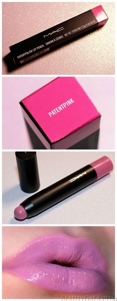 Mac Patentpolish Lip Pencil In “patentpink ” Swatches And Review
