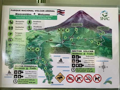 A Complete Guide To Arenal Volcano National Park Hike Trail Map And Tips