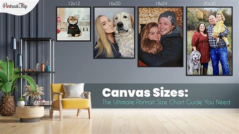 Canvas Sizes The Ultimate Portrait Size Chart You Need 2022