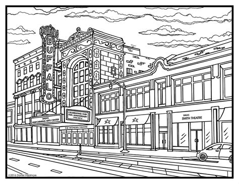 Buffalo New York Coloring Book - Digital Download