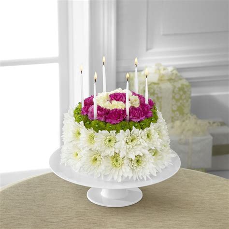 Wonderful Wishes Floral Cake Flowers Birthday Flowers Floral Cake