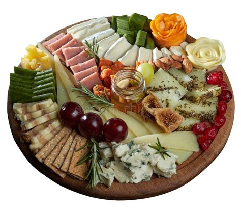 Cheese Platter Appetizers Boards With Assorted Cheese Honey Dried