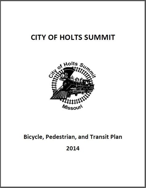 Holts Summit Bicycle Pedestrian And Transit Plan — Mid Missouri