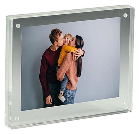 5 X 7 Magnetic Photo Frames Tabletop Block Display