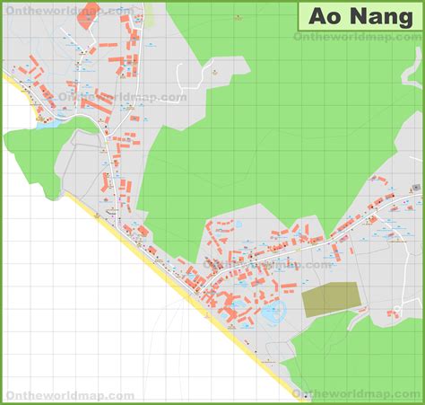 Detailed Tourist Map Of Ao Nang
