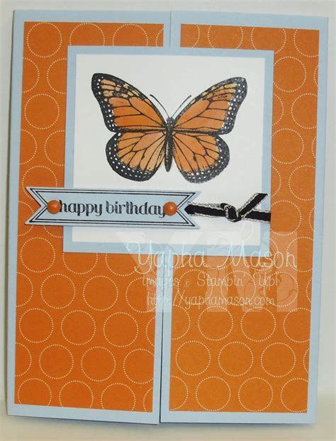 Monarch Butterfly Birthday Rubber Stamp Crafts Rubber Stamping Cards Stamp Crafts