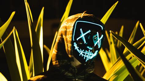 Xx Mask Anonymous Hoodie Reckless Led Mask 1920x1080 Wallpaper