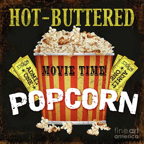 Hot Buttered Popcorn Theater Art Digital Art By Jean Plout Pixels