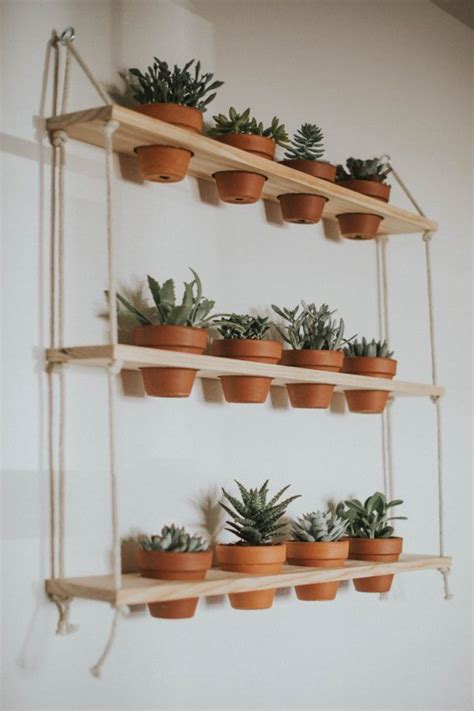 Hanging Plant Shelves By Threetreeco On Etsy Hanging Plants Diy