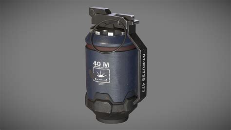 Hmx Hi Explosive Grenade 3d Model By Billy Jackman Billyjackman3d