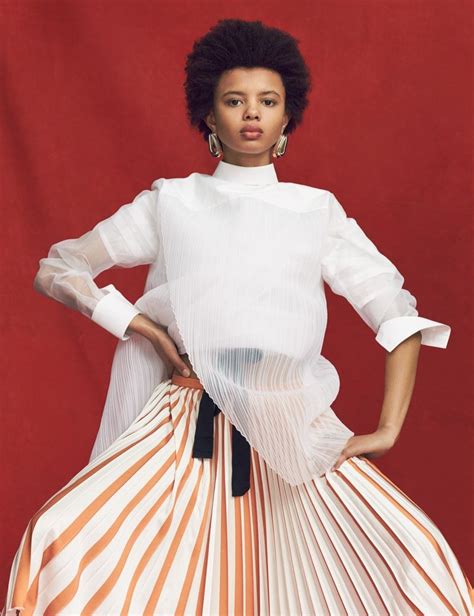 Poppy Okotcha Gets Her Closeup For Vogue Germany By Nicolas Kantor