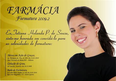 Agradecimento De Convite De Formatura