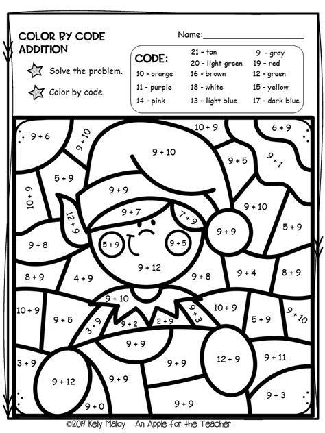 Click here for a ton of christmas freebies!! An Apple For The Teacher: Christmas Color By Number Worksheets