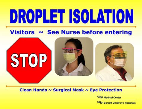 Free Printable Droplet Precaution Sign