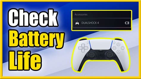 How To Check Ps4 And Ps5 Controller Battery Life On Ps5 Console Easy