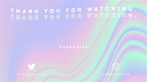 Pretty Pink Purple Trippy Youtube Intro And Outro End Screen Etsy