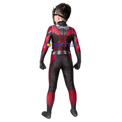 Kids Suit Antman Cosplay Suit Ant Man Spandex Printed Cosplay Costume