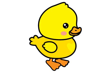 Baby Duck Cartoon Svg Cut File By Creative Fabrica Crafts · Creative