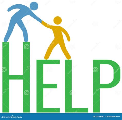 People Step Up Find Support Help Answer Stock Image - Image: 38708481