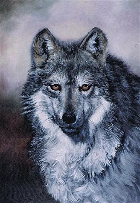 Grey Wolf Painting By Naomi Dixon Fine Art America