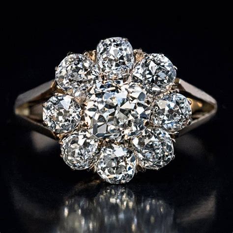 Antique Diamond Cluster Engagement Ring At 1stdibs Antique Diamond