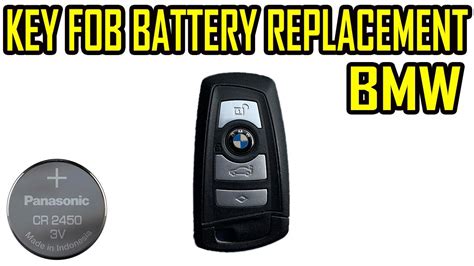 How To Replace Battery Bmw Smart Key Fob F Series Youtube