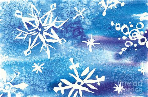Snowflakes Painting By Sara Alexander Munoz Fine Art America