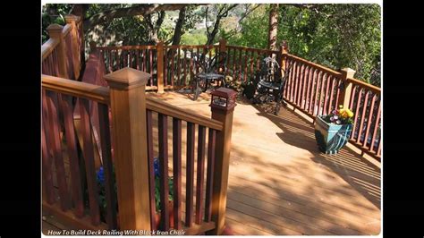 How To Build Deck Railing Youtube