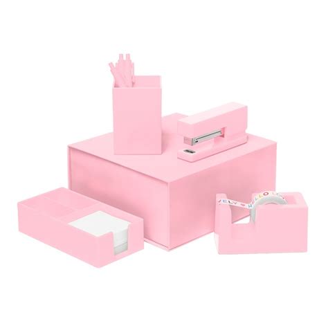 Blush Pink Desk Set Pink Desk Accessories Pink Desk Pink Office