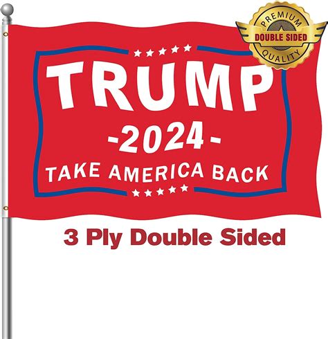trump 2024 flag double sided 3x5 take america back trump flag 3ply heavy duty