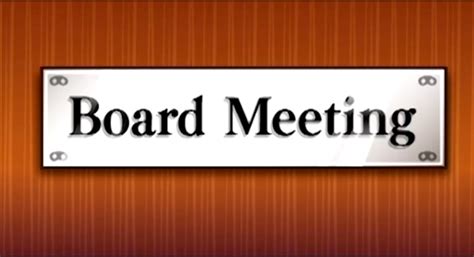 Board And Town Hall Meeting Scott Lake Maintenance Company