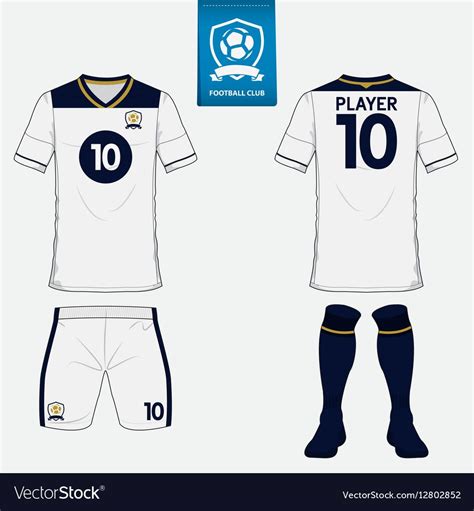 Set Of Soccer Kit Or Football Jersey Template Vector Image On Vectorstock