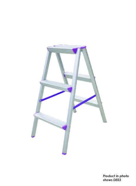 Ladder Hub Aluminium Double Elegant Ladder 4 Steps De04