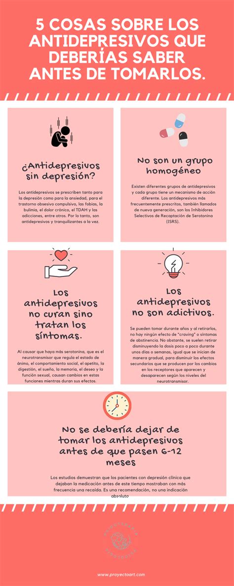 antidepresivos 5 cosas que debes saber antes de tomarlos proyecto art