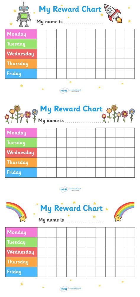 43 Sticker Charts Ideas Sticker Chart Charts For Kids Reward Chart