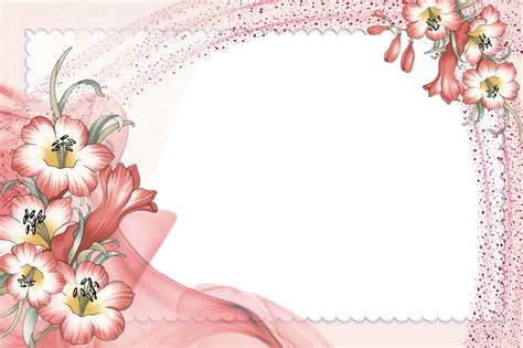 Photoshop Flower Borders And Frames High Resolution Widescreen 1600 X