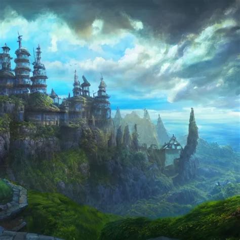 Fantasy World Matte Painting Concept Art Studio Stable Diffusion