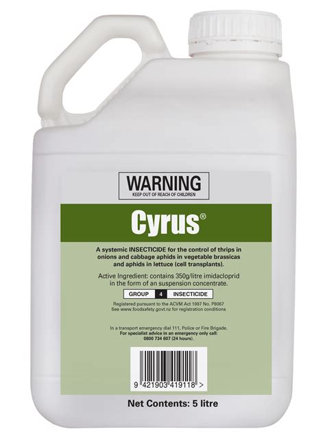 Cyrus® Insecticides Adria Crop Protection Solution Nz