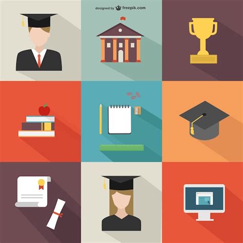 Free Vector Academic Icons Pack
