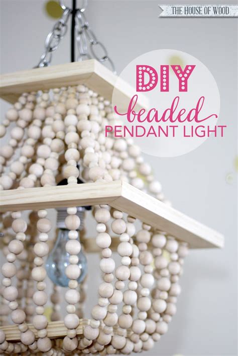 How To Make A Diy Beaded Statement Light Fixture