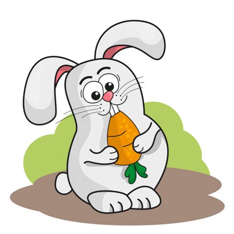 Rabbit Eating Carrot Illustrations Royalty Free Vector Graphics And Clip