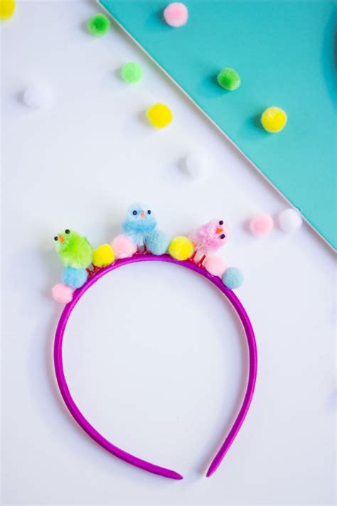 Easter Kids Craft Baby Chick Headbands Design Improvised